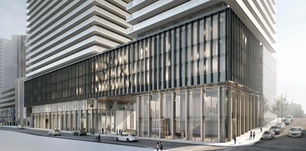 Skye Halifax Rendering Skye Halifax rendering showing the corner of Hollis and Sackville Street in Downtown Halifax, Nova Scotia