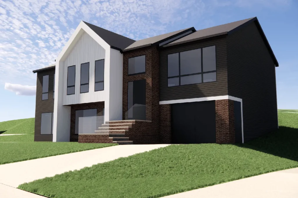 A rendering of a house that is part of the Bear Cove development in Nova Scotia by United Gulf Developments