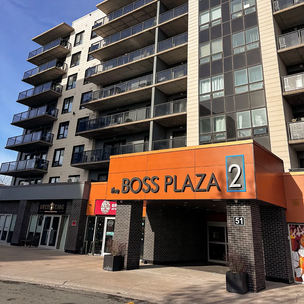Boss Plaza II apartment building in Fairview, Halifax. A project by United Gulf Developments