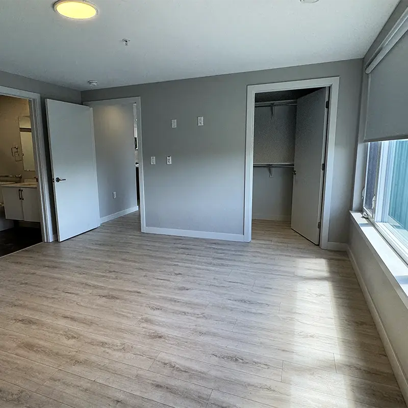 Shiraz Gardens apartment building bedroom in Hammonds Plains, Nova Scotia