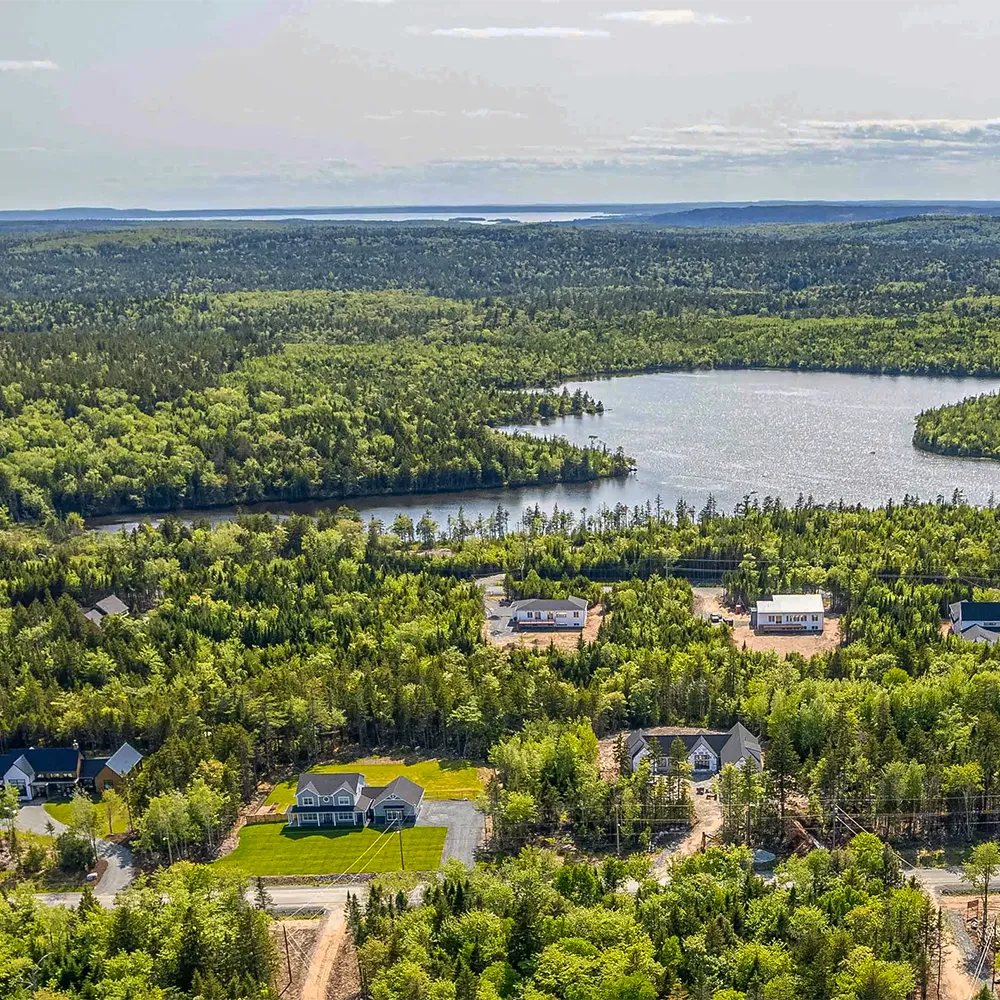 Voyageur Lakes Voyageur Lakes development aerial image, Hammonds Plains, Nova Scotia